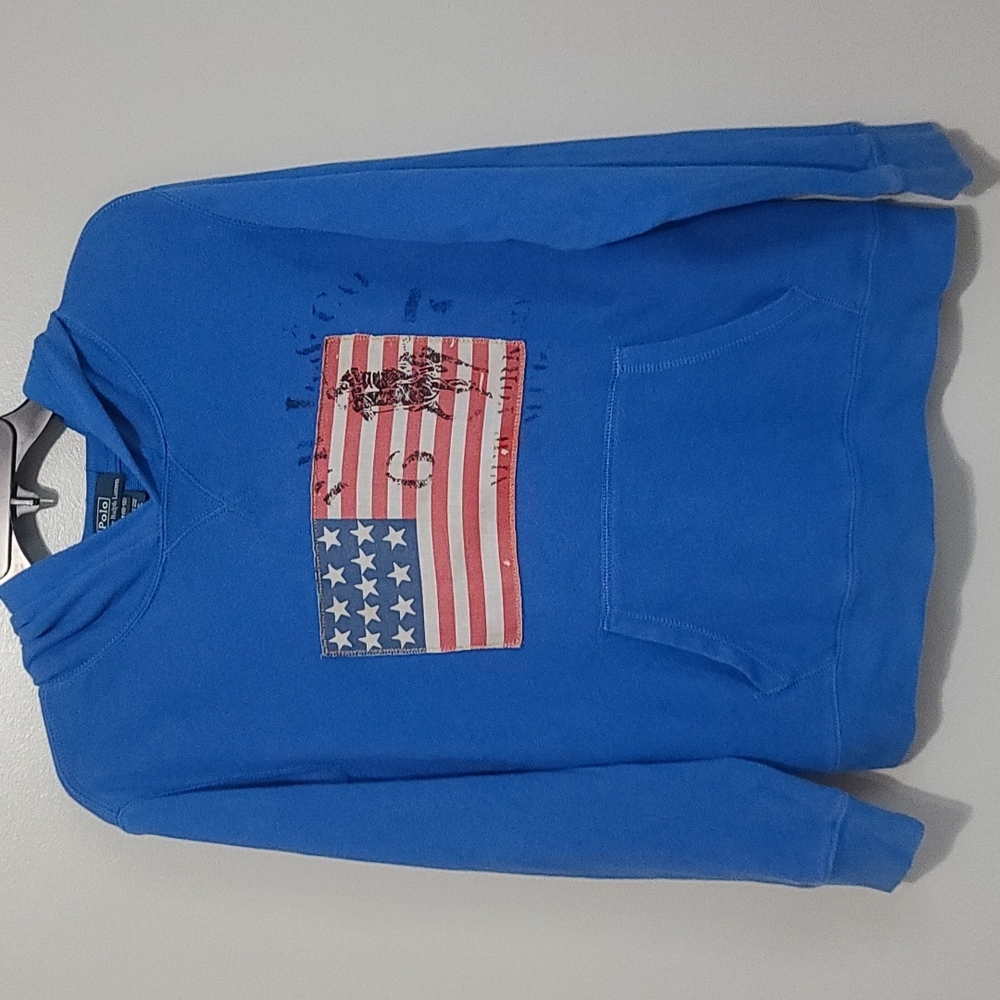 Polo by Ralph Lauren Boys Size Medium 10-12 Hoodie Sweat Shirt